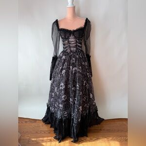 Dolls Kill Dance with death maxi dress
